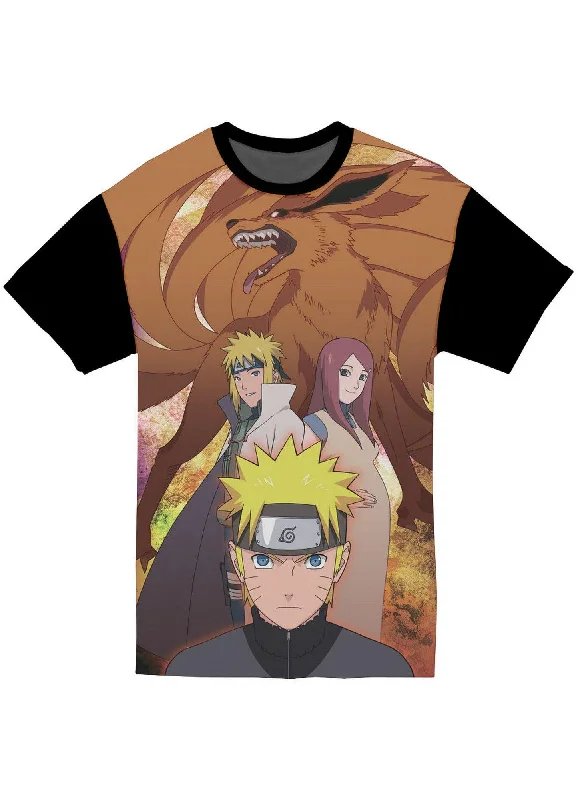 men's relaxed t-shirts -Naruto Shippuden - Group Jrs Sublimation T-Shirt