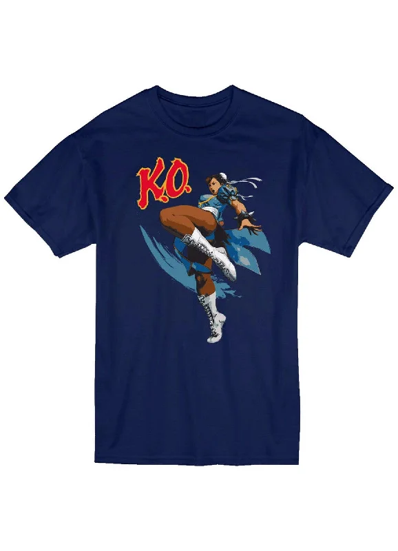 men's moisture-wicking t-shirts -Street Fighter V - Chun-Li Men's Screen Print T-Shirt