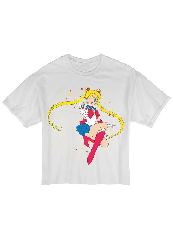 men's round-neck t-shirts -Sailor Moon - Sailor Moon Boys Youth T-Shirt