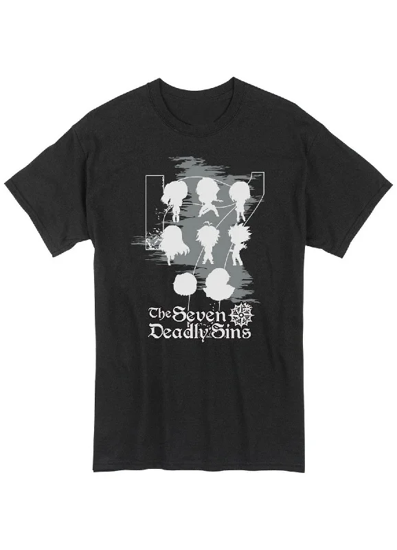 men's custom t-shirts -The Seven Deadly Sins - Group Men's T-Shirt