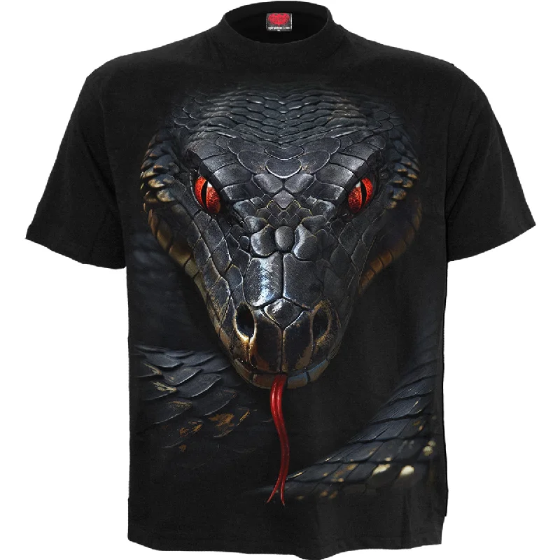 men's summer t-shirts -BASILISK - T-Shirt Black