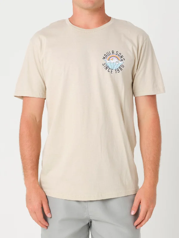 men's custom t-shirts -Beachbreak T-Shirt in Sand