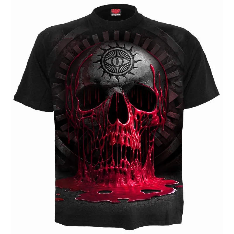 men's tie-dye t-shirts -BLEEDING SOULS - T-Shirt Black