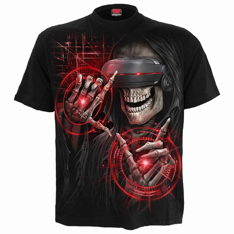 men's soft t-shirts -CYBER DEATH - T-Shirt Black