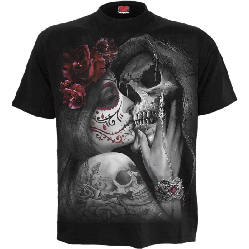 men's short-sleeve t-shirts -DEAD KISS - T-Shirt Black