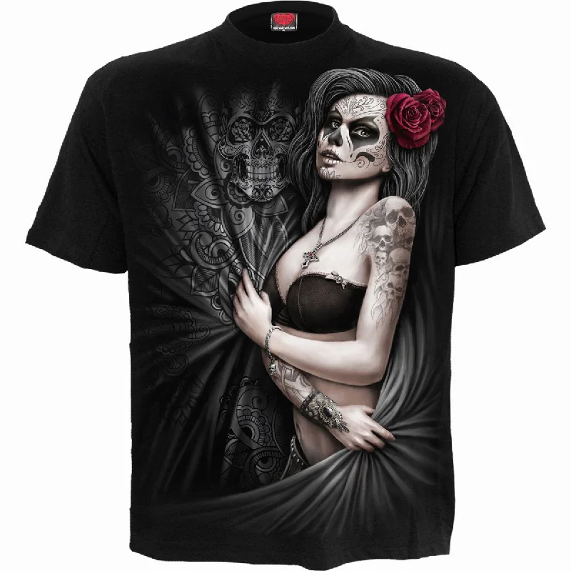 men's funny t-shirts -DEAD LOVE - T-Shirt Black