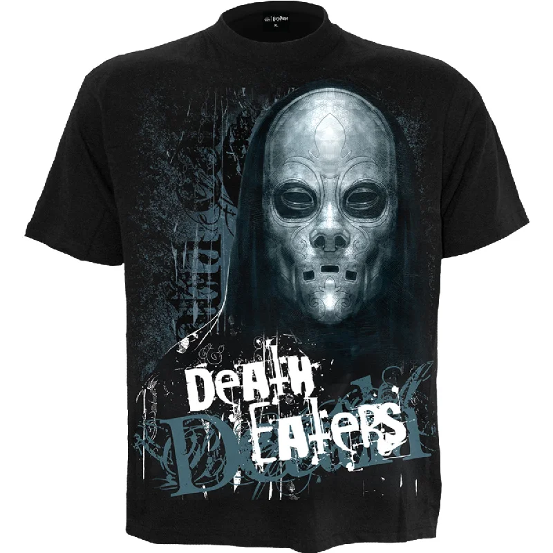 men's colorful t-shirts -DEATH EATERS - Front Print T-Shirt Black