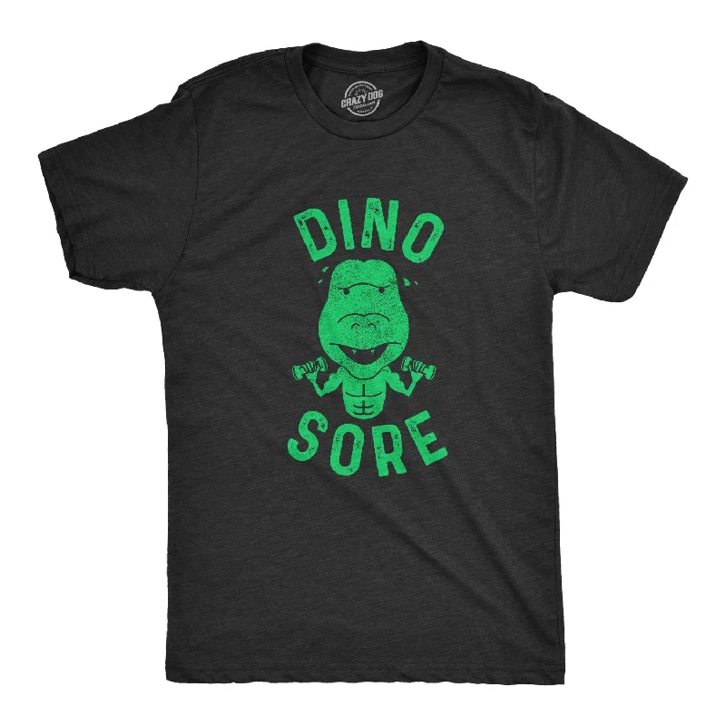 men's tie-dye t-shirts -Dino Sore Men's T Shirt