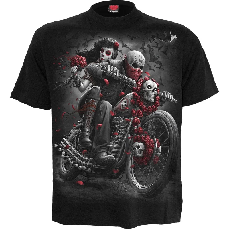 men's fitted short-sleeve t-shirts -DOTD BIKERS - T-Shirt Black