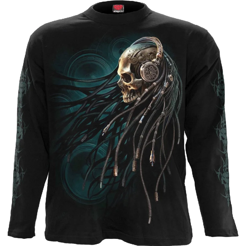 men's eco-friendly t-shirts -DREAD ROCKS - Longsleeve T-Shirt Black