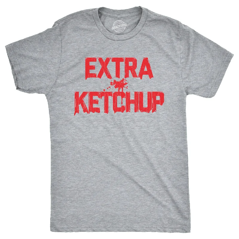 men's soft t-shirts -Extra Ketchup Men's T Shirt