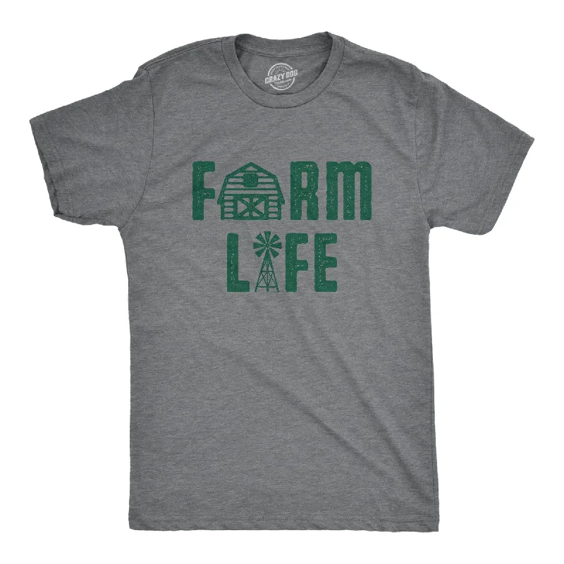 men's eco-friendly t-shirts -Farm Life Men's T Shirt