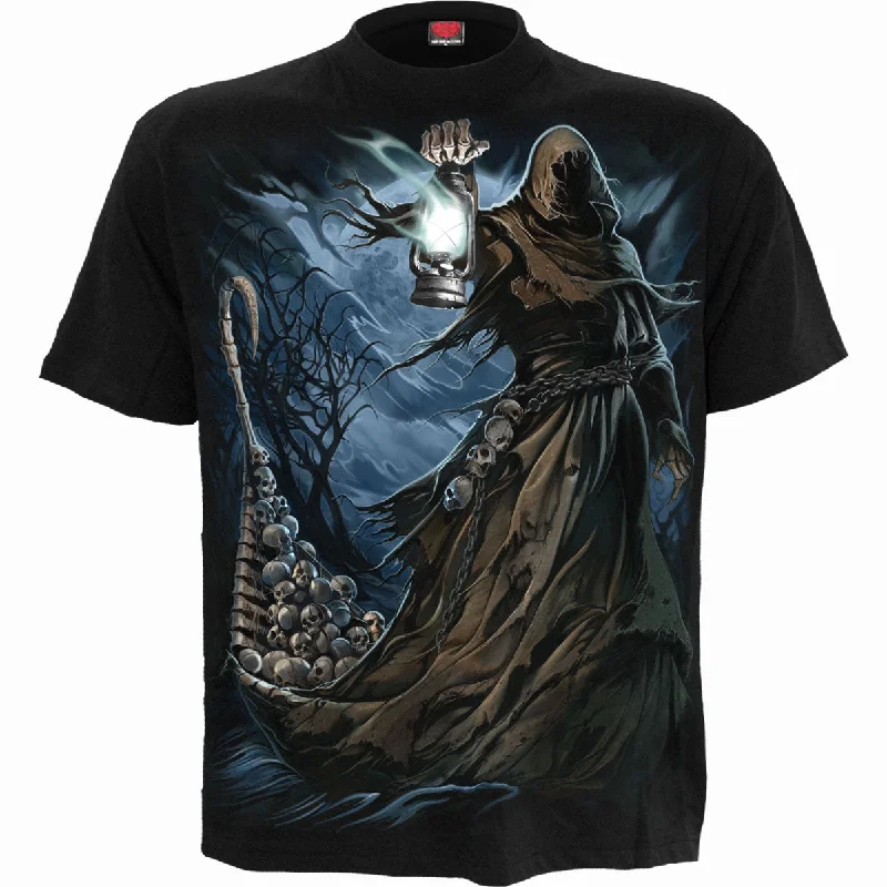 men's premium fabric t-shirts -FERRYMAN - T-Shirt Black