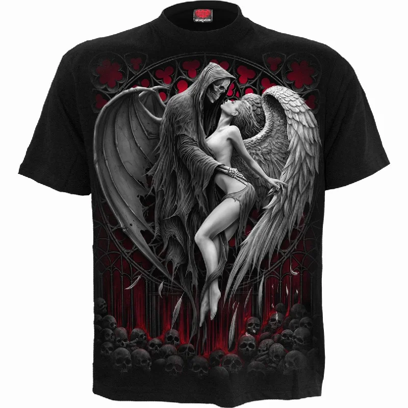 men's soft t-shirts -FORBIDDEN - T-Shirt Black