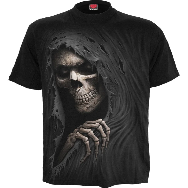 men's streetwear t-shirts -GRIM RIPPER - T-Shirt Black