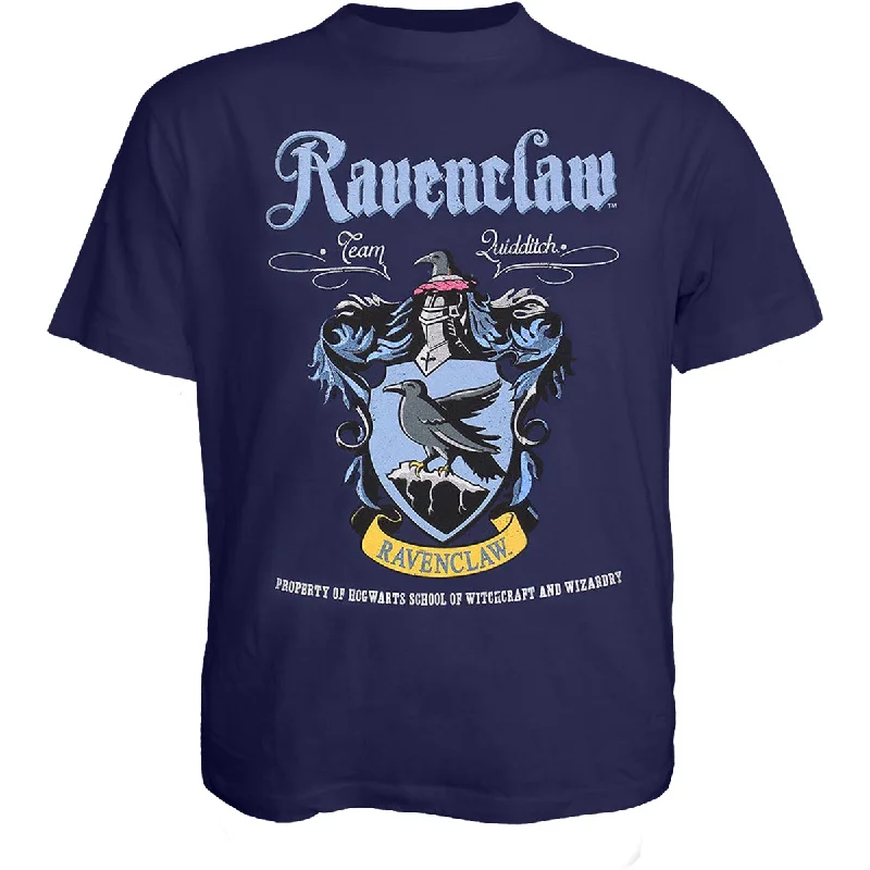 men's stylish short-sleeve t-shirts -HARRY POTTER - RAVENCLAW CREST - T-Shirt Denim