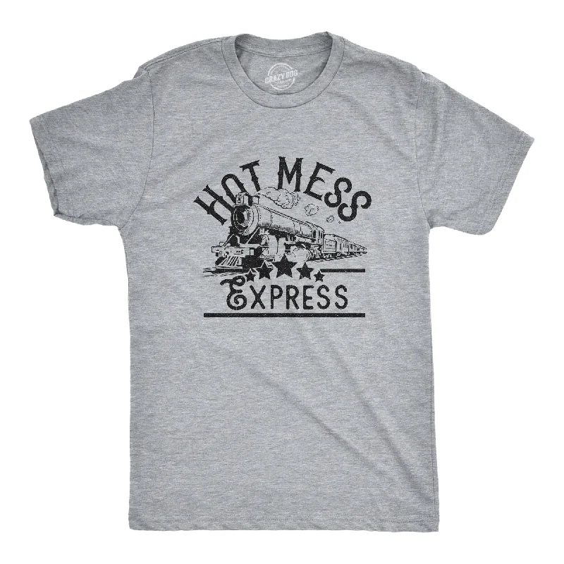 men's fitted short-sleeve t-shirts -Hot Mess Express Men's T Shirt