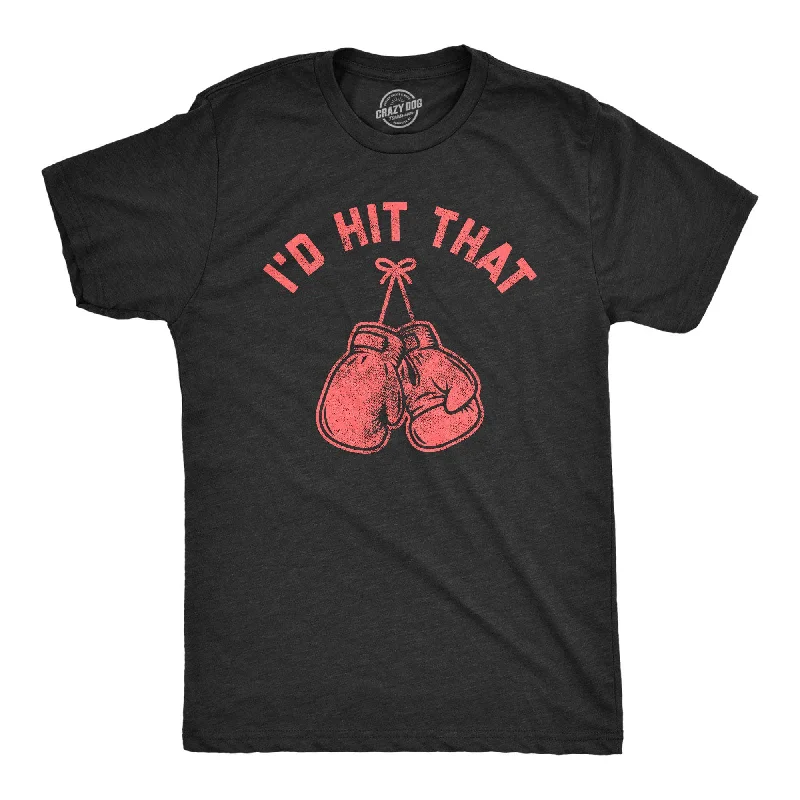 men's long-line t-shirts -I'd Hit That Boxing Men's T Shirt