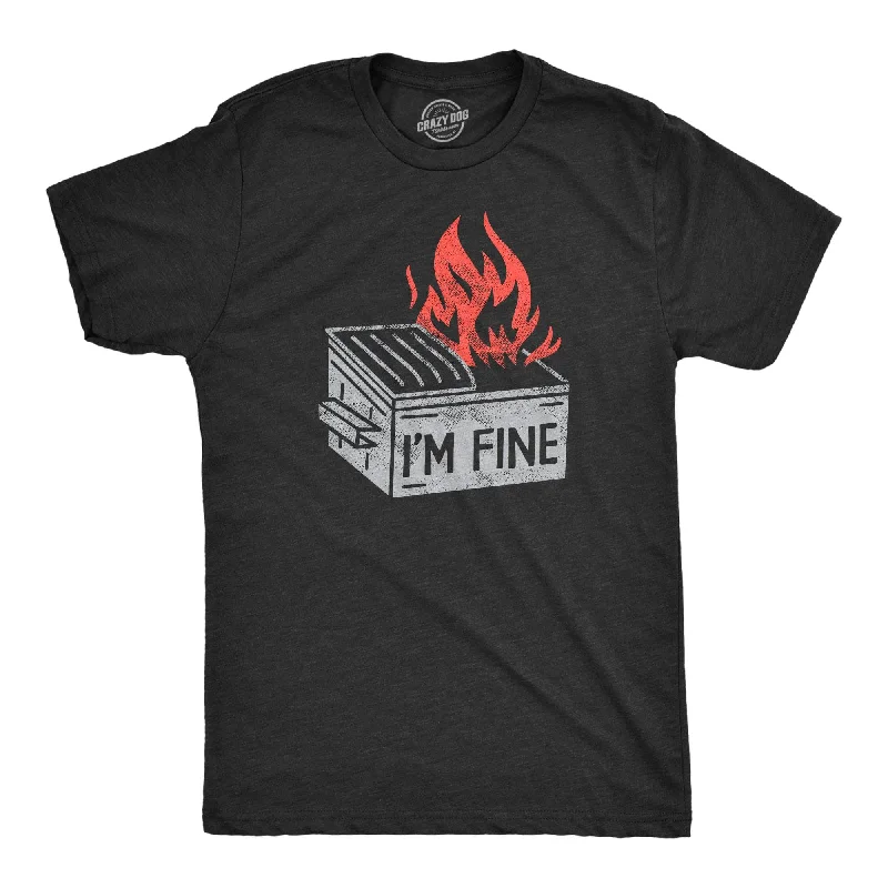 men's bold logo t-shirts -Im Fine Men's T Shirt