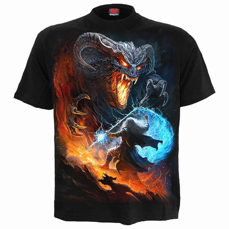 men's athletic t-shirts -INFERNAL DUEL - T-Shirt Black