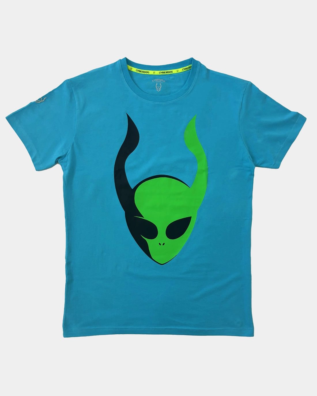 men's bold logo t-shirts -INVASION T-SHIRT TURQUOISE MENS