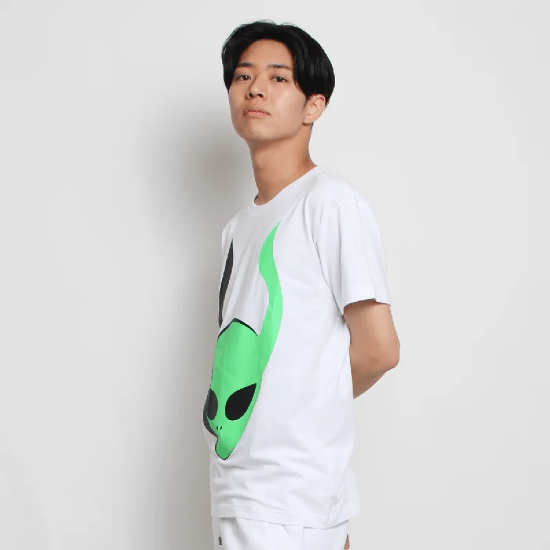 men's oversized t-shirts -INVASION T-SHIRT WHITE MENS