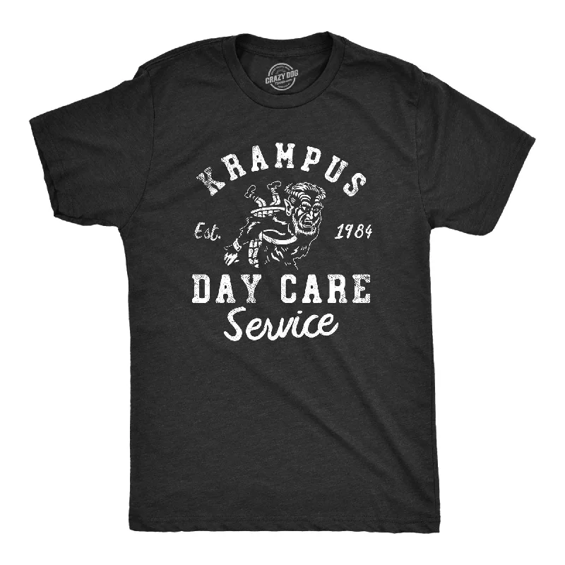 men's cotton-rich t-shirts -Krampus Day Care Service Men's T Shirt