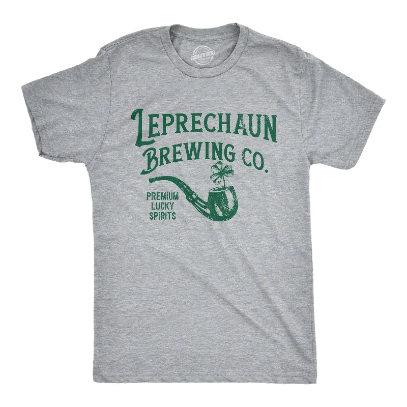 men's casual polo t-shirts -Leprechaun Brewing Co Men's T Shirt