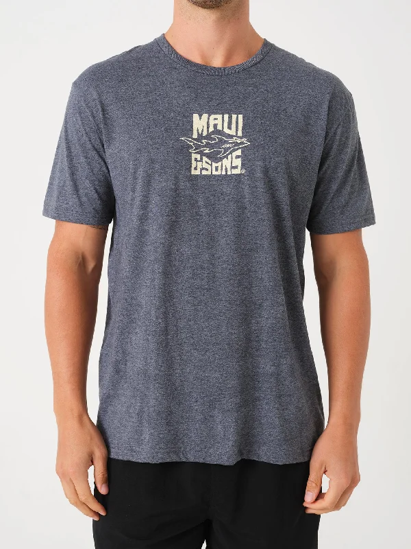 men's trendy t-shirts -Maui Stoke T-Shirt in Dark Heather