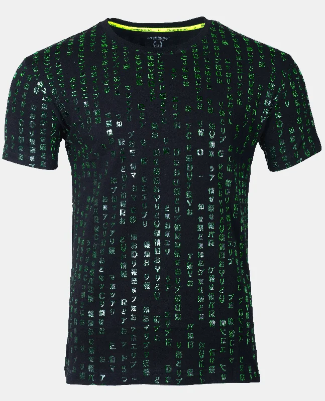 men's lightweight t-shirts -MENS BINARY AOP T-SHIRT