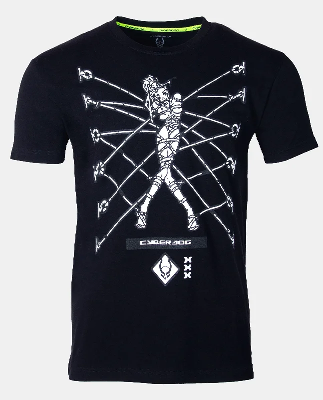 men's cotton-blend t-shirts -BONDAGE GIRL T-SHIRT MENS - FUTURE LOVERS