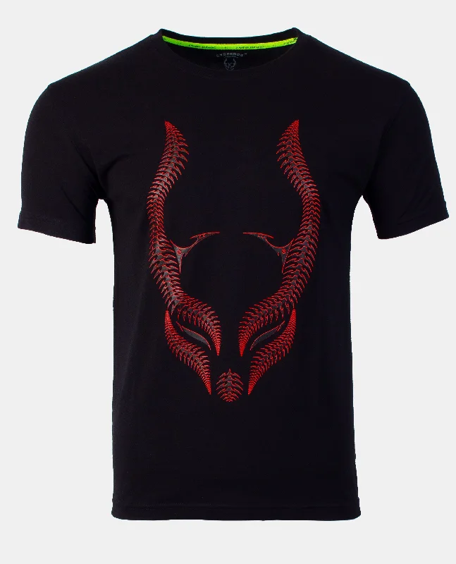 men's black graphic t-shirts -MENS MECH TRIBAL T-SHIRT