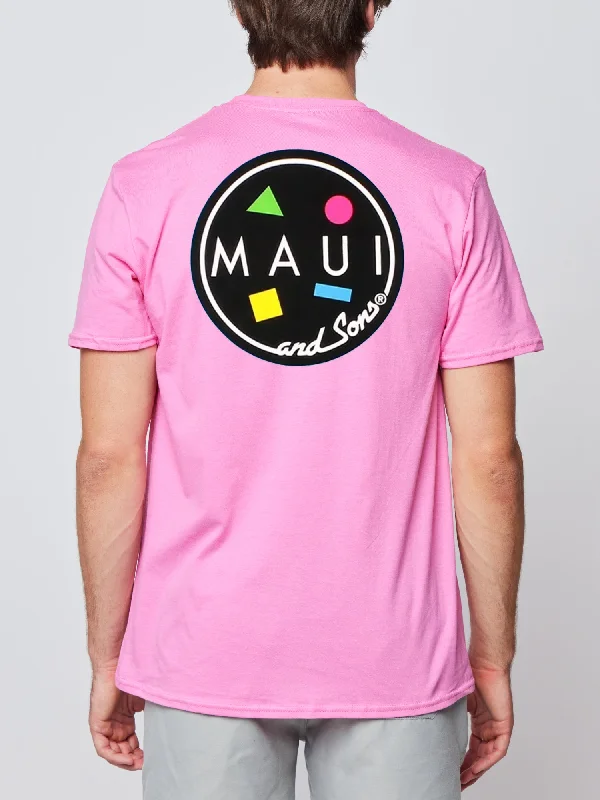 men's moisture-wicking t-shirts -Neon Cookie Logo T-Shirt