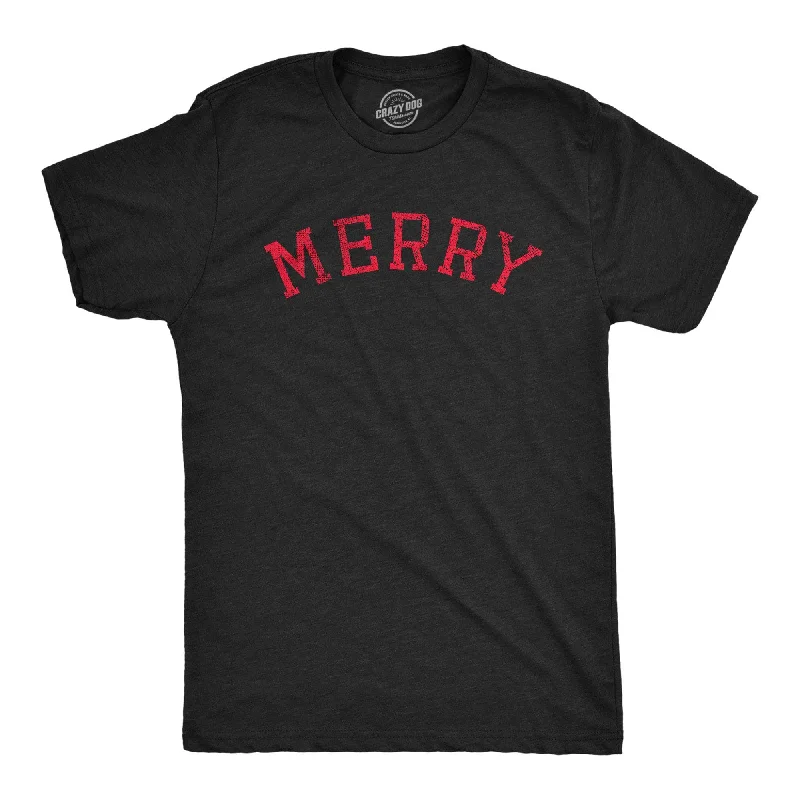 men's trendy t-shirts for winter -Merry Men's T Shirt