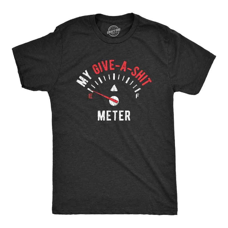 men's logo design t-shirts -My Give-A-Shit Meter Men's T Shirt