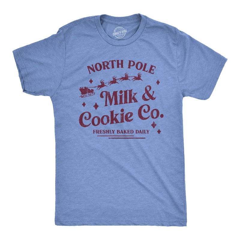 men's casual polo t-shirts -North Pole Milk And Cookie Co Men's T Shirt