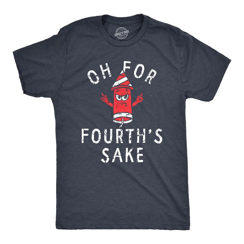 men's streetwear t-shirts -Oh For Fourths Sake Men's T Shirt