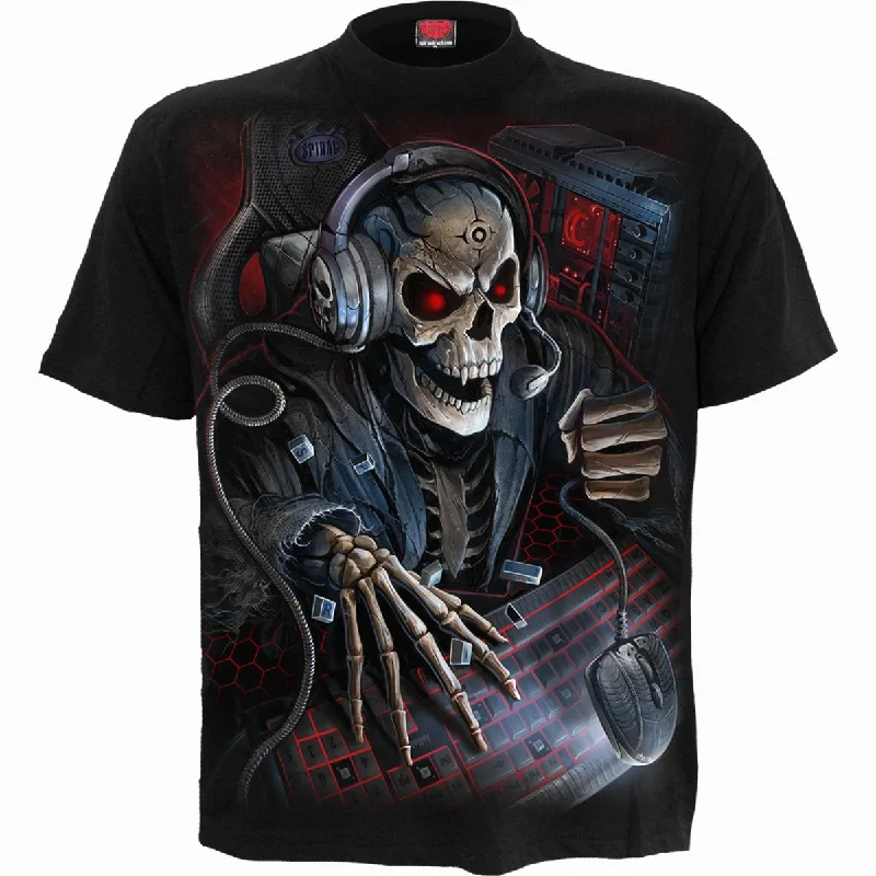 men's relaxed-fit graphic t-shirts -PC GAMER - T-Shirt Black