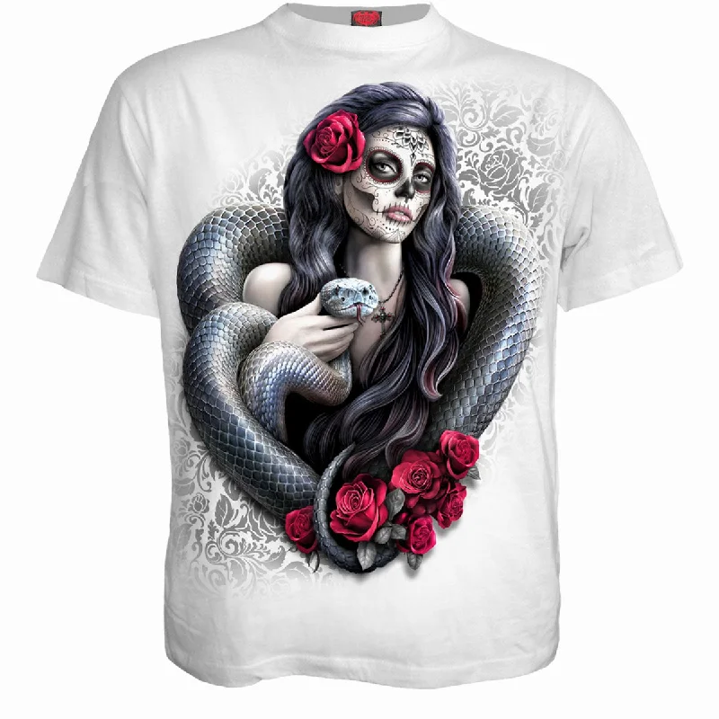 men's trendy t-shirts -POISON HEART - T-Shirt White