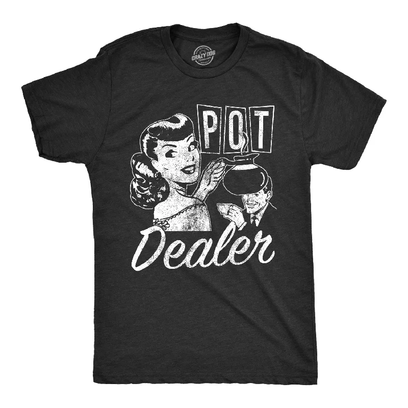 men's casual style t-shirts -Pot Dealer Men's T Shirt