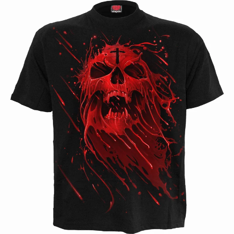 men's basic t-shirts -PURE BLOOD - T-Shirt Black