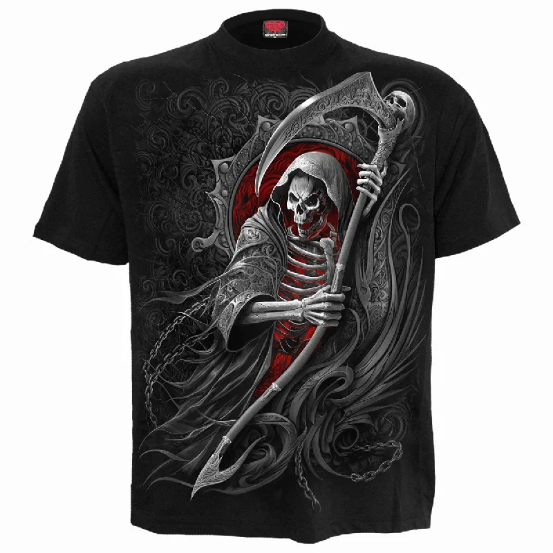 men's stylish t-shirts -REAPER'S PORTAL - T-Shirt Black