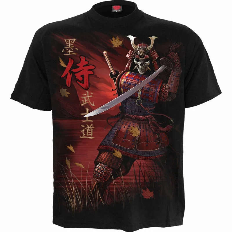 men's performance t-shirts -SAMURAI - T-Shirt Black