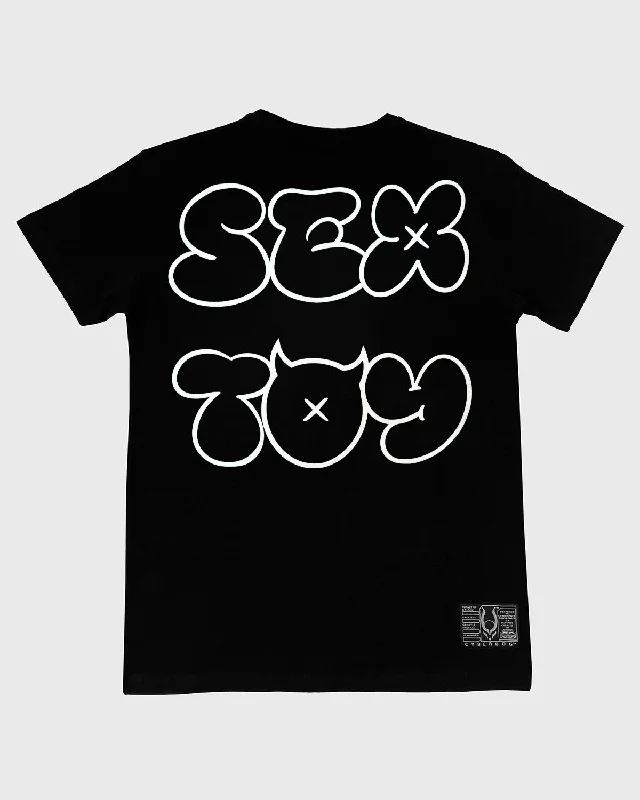 men's high-fashion t-shirts -SEX TOY T-SHIRT MENS BLACK / WHITE - FUTURE LOVERS