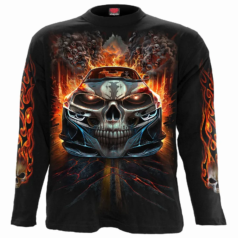 men's athletic-fit t-shirts -SPEED FREAK - Longsleeve T-Shirt Black