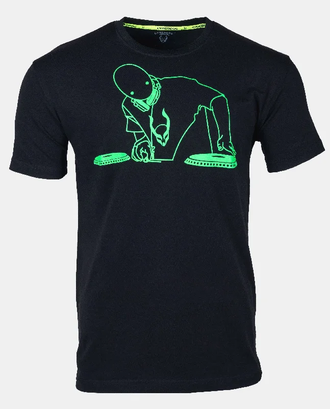 men's high-end t-shirts -MENS ALIEN DJ T-SHIRT