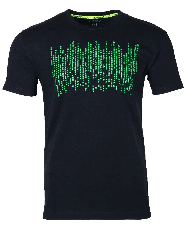 men's patterned t-shirts -MENS BINARY T-SHIRT