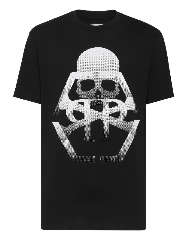 men's casual t-shirts -T-shirt Round Neck SS Skull&Bones