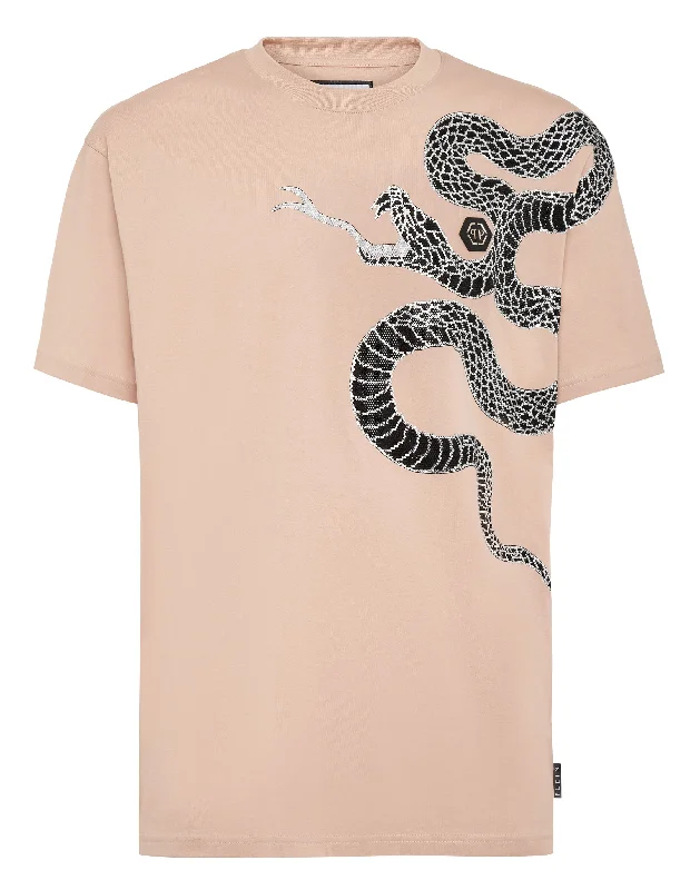 men's eco-friendly t-shirts -T-shirt Round Neck SS Snake