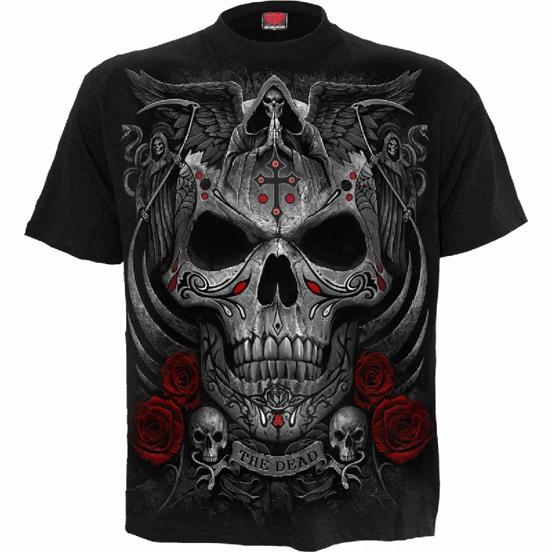 men's simple t-shirts -THE DEAD - T-Shirt Black